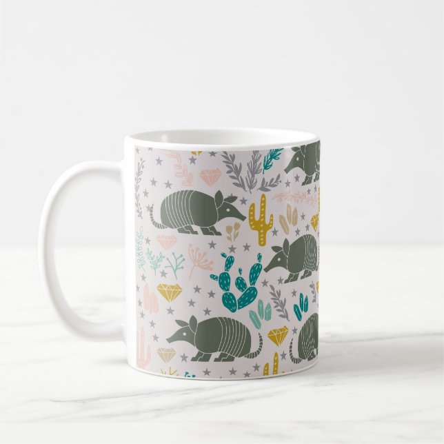 Niedliche Armadillo-Kaffee-Tasse Kaffeetasse (Links)