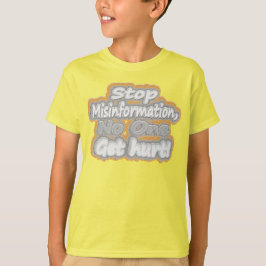 Niedliche Artwork über "Stopp Misinformation". T-S T-Shirt