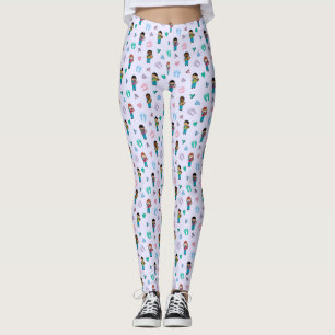 Niedliche Ärzte und Krankenschwestern bei Neugebor Leggings