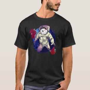 Niedliche Astronaut Labrador Retriever Rose Perfec T-Shirt