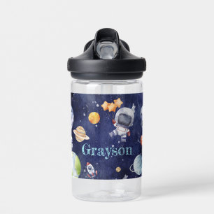 Niedliche Astronauten Galaxy Planet Kinder Trinkflasche