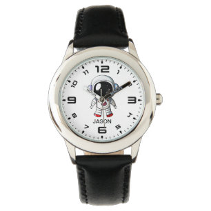 Niedliche Astronauten-Individuelle Name-Boys beoba Armbanduhr