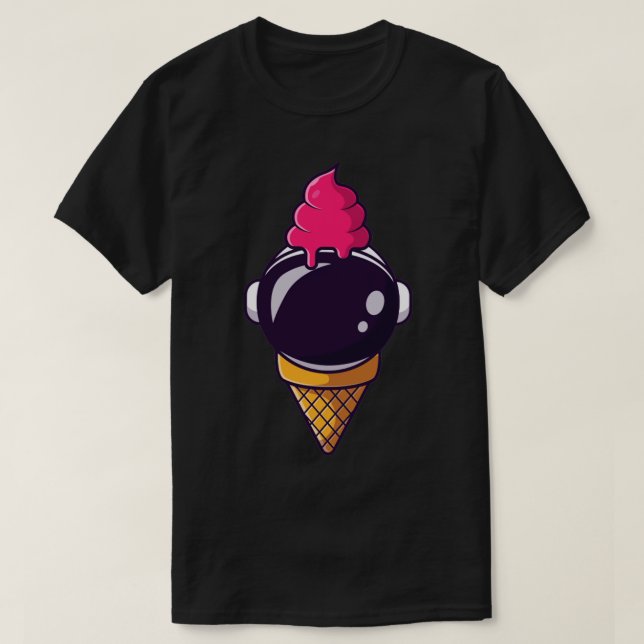Niedliche Astronauteneis T-Shirt (Design vorne)