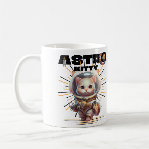 Niedliche Astronautenkatze   Astro Kitty   Space K Kaffeetasse