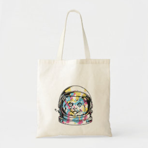 Niedliche Astronautenkatze Tragetasche