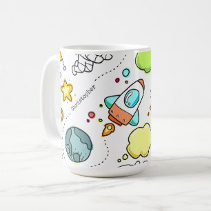 Niedliche Astronautenraumraketen - Individuelle Ta Kaffeetasse