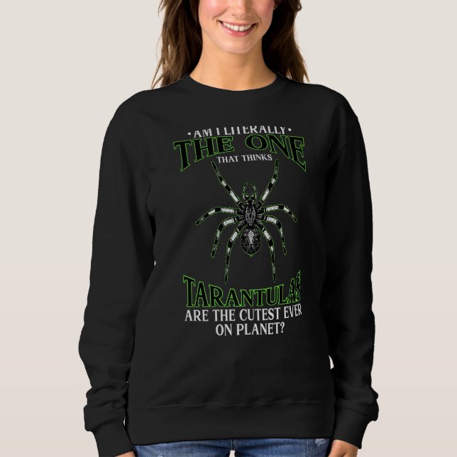 Niedliche auf Planet Tarantula Eigentümerspinne Sweatshirt (Vorderseite)