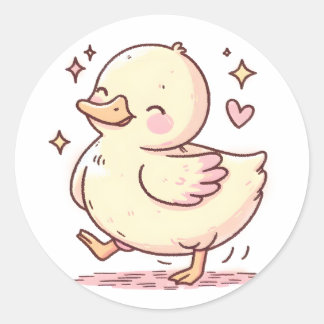 Niedliche Aufkleber für Enten - Schönes Tierdesign