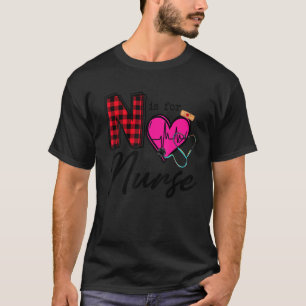 Niedliche Aufwertung des rosa Herzens Krankenschwe T-Shirt
