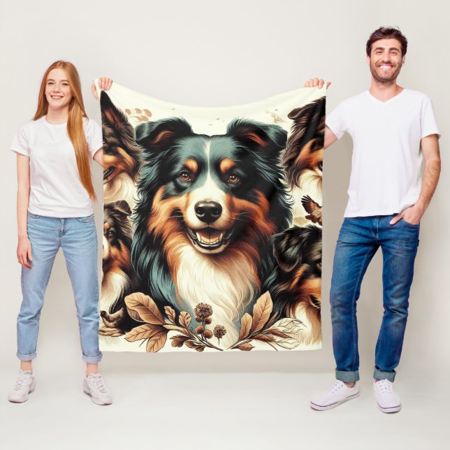 Niedliche Australische Schäfermalerei Fleecedecke (Beispiel)