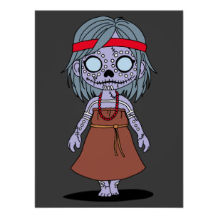 Niedliche australische Zombie Poster