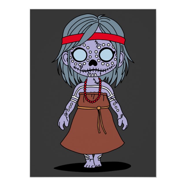 Niedliche australische Zombie Poster (Vorderseite)