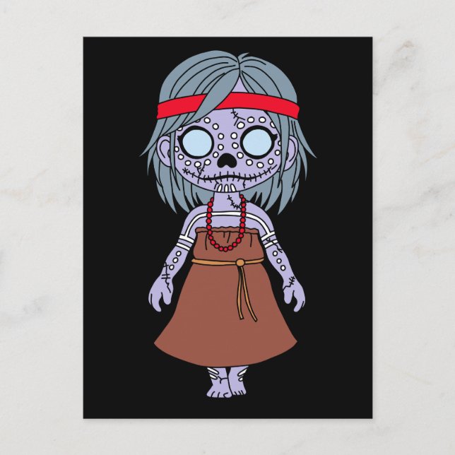 Niedliche australische Zombie Postkarte (Vorderseite)