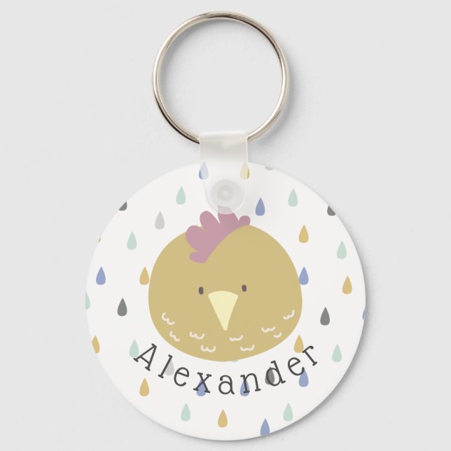 Niedliche Auswahl des benutzerdefinierten Namens Schlüsselanhänger (Vorderseite)