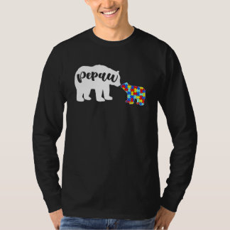Niedliche Autismus Bewusstsein Pepaw Bären Familie T-Shirt