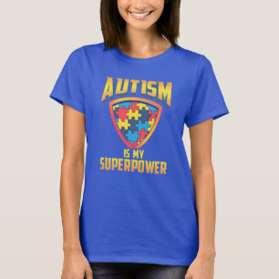 Niedliche Autismus ist meine Superkraft Puzzleteil T-Shirt