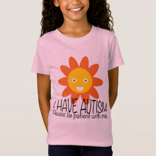 Niedliche Autismus Sei geduldige Sun Girls T-Shirt
