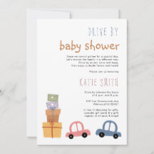 Niedliche Autos und Geschenke Drive by Baby Dusche