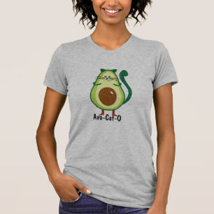 Niedliche Avo-Cat-O Funny Cat Avocado Liebhaber T-Shirt