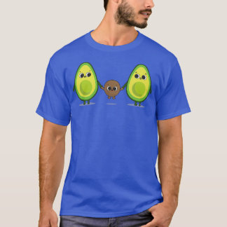 Niedliche Avocado-Familie T-Shirt
