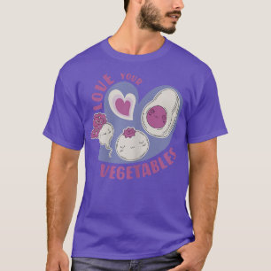 Niedliche Avocado Liebe Ihr Gemüse für Veggie lust T-Shirt