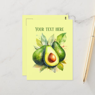 Niedliche Avocado-Nachricht Postkarte