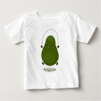 Niedliche Avocado-Springseil-Cartoon-Abbildung