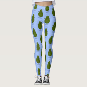 Niedliche Avocado-Springseil-Cartoon-Abbildung Leggings