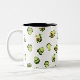 Niedliche Avocado-Tasse Zweifarbige Tasse