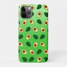 Niedliche Avocados-Scheiben Sommergrüne Gradienten