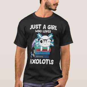 Niedliche Axolotl Girls Kinder Ein Mädchen, das Ax T-Shirt