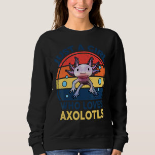 Niedliche Axolotl Kinder Jugend nur ein Mädchen, d Sweatshirt