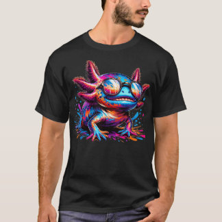 Niedliche Axolotl Vintage Axolotl Kunst, Dichtung  T-Shirt