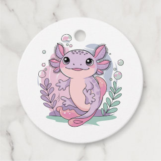 Niedliche Axolotls Geschenkanhänger