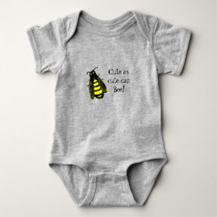 Niedliche Baby Bee Honeybee mit Fun Text Baby Strampler