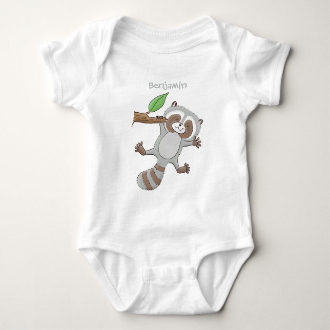 Niedliche Baby-Cartoon-Illustration Baby Strampler (Vorderseite)