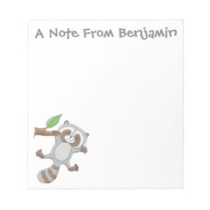 Niedliche Baby-Cartoon-Illustration Notizblock