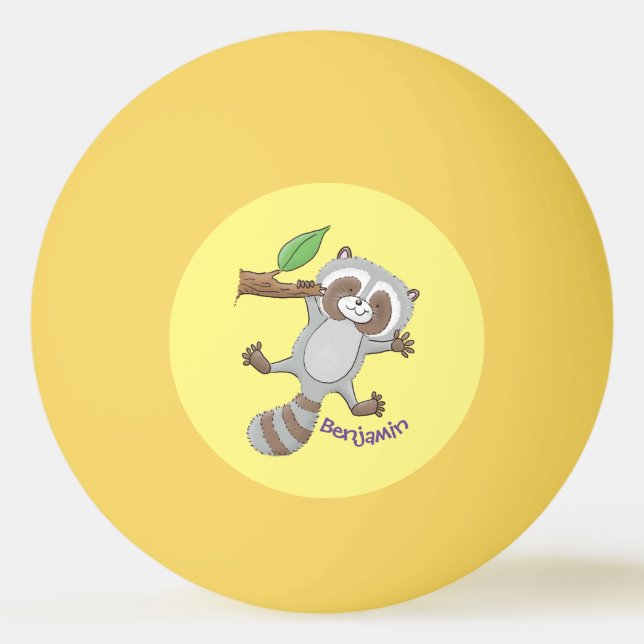 Niedliche Baby-Cartoon-Illustration Tischtennisball (Vorderseite)