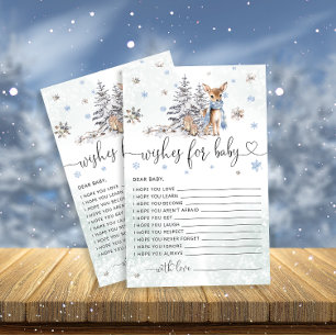 Niedliche Baby Deer Winter Baby Dusche Wünsche für