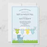 Niedliche Baby-Dusche Kinderkarosserie auf Kleidun