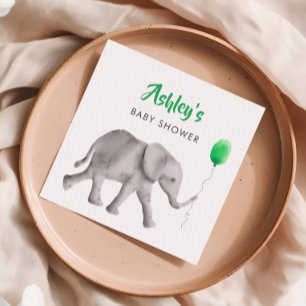 Niedliche Baby-Elefant-Baby-Duschen-Servietten, Serviette