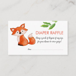 Niedliche Baby Fox-Blätter | Windelrumpf | Babydus Begleitkarte