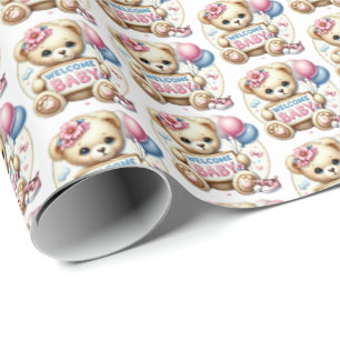 Niedliche Baby-GirlGirlGirlmädchen Geschenkpapier