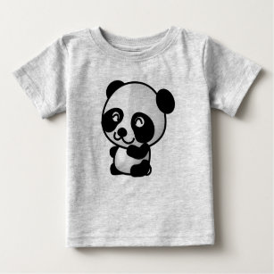 Niedliche Baby-Panda-Geldstrafe Jersey Baby T-shirt