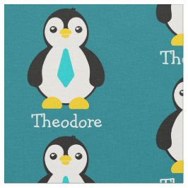 Niedliche Baby-Pinguine mit Blue Neckties Stoff