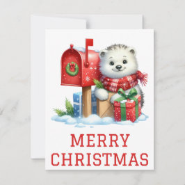 Niedliche Baby Polar Bear Weihnachtskarte Feiertagskarte