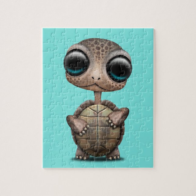 Niedliche Baby-Schildkröte Puzzle (Vertikal)
