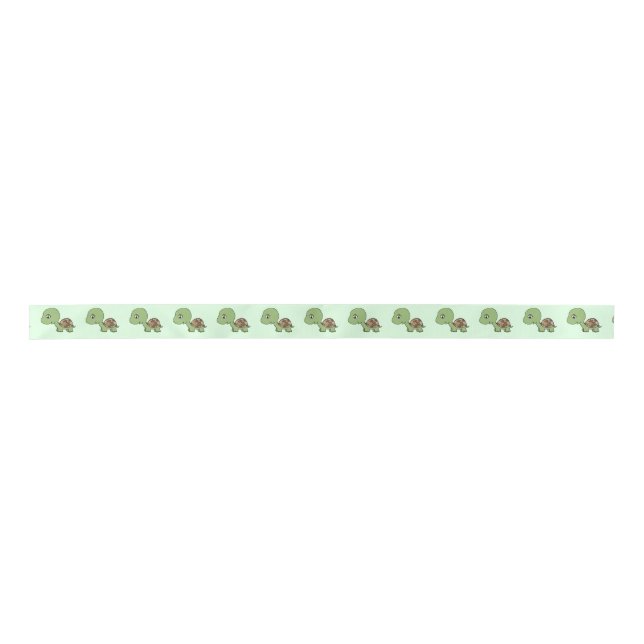 Niedliche Baby-Schildkröte Satinband (Vorderseite)