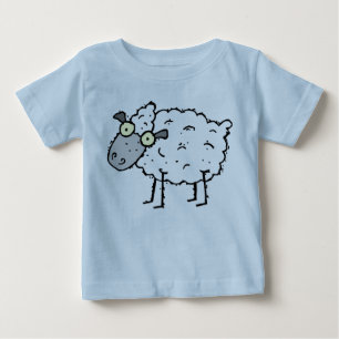 NIEDLICHE BABY-SHIRTS MIT SCHAFE - TODDLERS - KIND BABY T-SHIRT