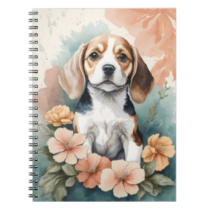 Niedliche Baby-Tiere Adorable Beagle Puppy Notizblock